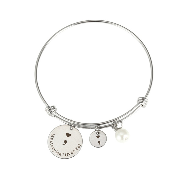 semicolon bracelet