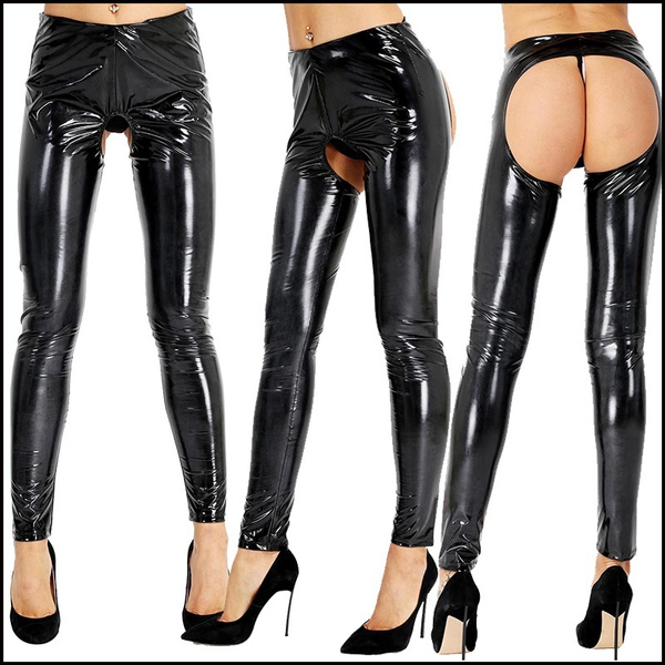 Fashion (Not Open Crotch Pant)Erotic Woman Open Crotch Leather