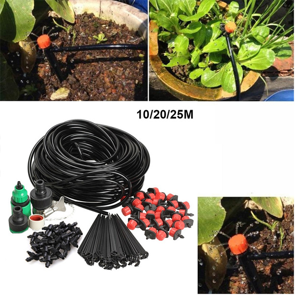 Water Irrigation Kits Set Micro Drip Watering System Automatic Plant Garden Tool 