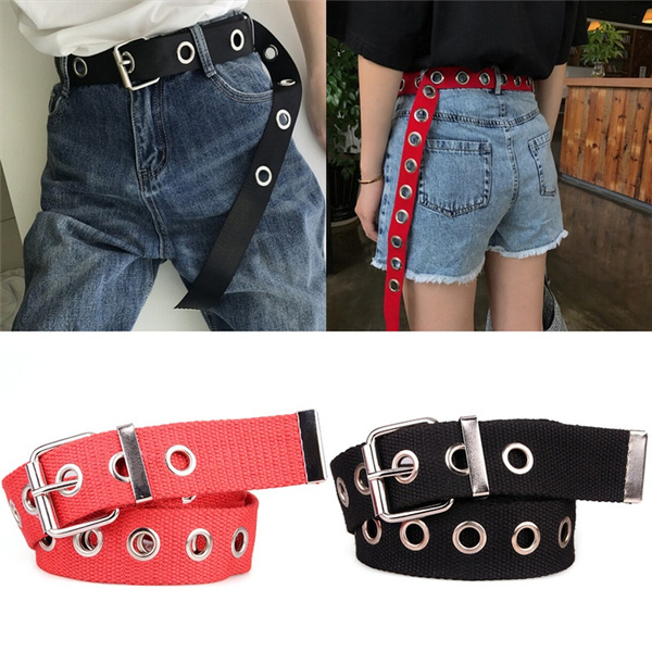 Women's grommet clearance belt