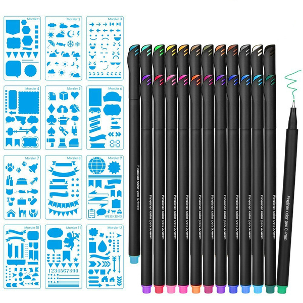 Journal Planner Pens Colored Pens Fine Point Bullet Pens 0.4mm