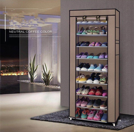 Non Woven Fabric Shoe Rack With Cover Shoe Storage Organizer Wish