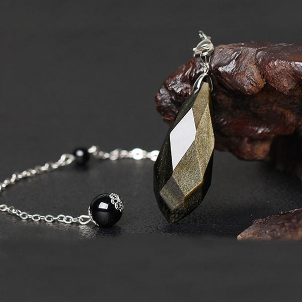 Hand Cut Polished Gold Sheen Obsidian 