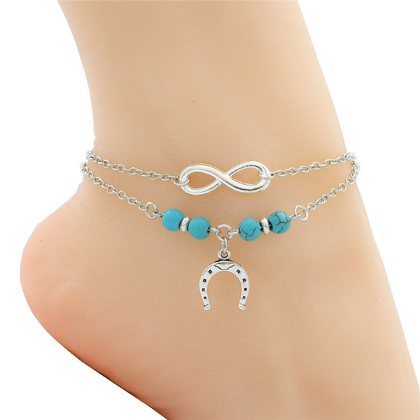 Buy Efulgenz Anklets for Women Silver Tone Ankle Bracelet Pair with Bell  Charms Anklet Set Payal Boho Vintage Beach Barefoot Sandals Feet Jewelry,  Silver Online at Best Prices in India - JioMart.