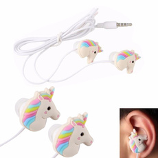 Headset, horse, rainbow, Earphone