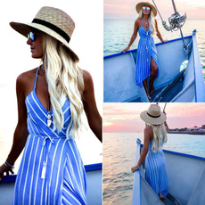 Summer, Cocktail, striped dress, beachdresse