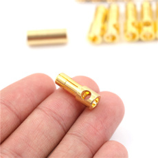 Plug, goldplated, Jewelry, Bullet