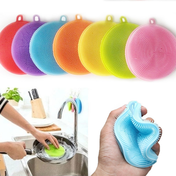 Magical Reusable and Efficient Cleaning Tool Silicone Dish Scrubber And