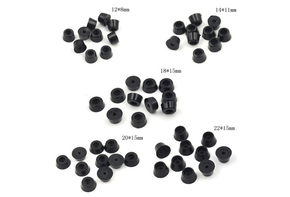 Details about  / 10Pcs Black Rubber Round Cabinet Instrument Case Feet Foot Circular Bumpers P BW