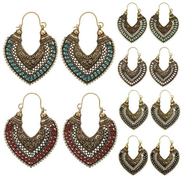 Retro Earrings for Women Vintage Earrings Boho Ethnic Earrings for ...