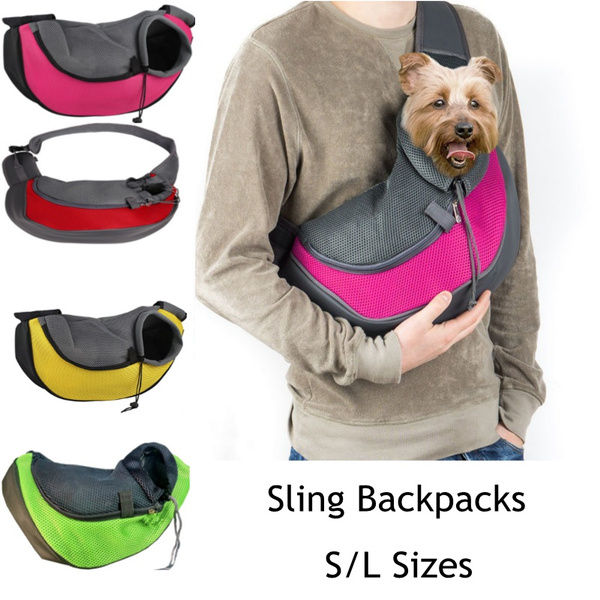 Portable Mesh Breathable Pet Sling 