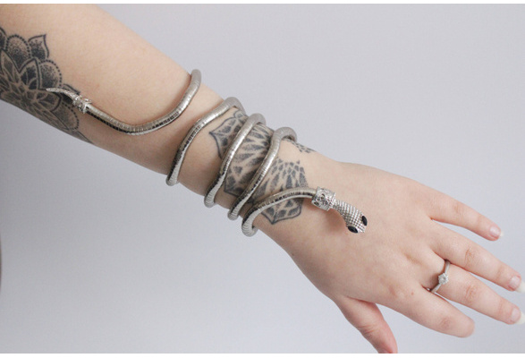 Bohemian Unique Armband Turkish Punk Tibet Snake Shape Fashion  Etsy   Slytherin jewelry Snake jewelry Fine jewelry
