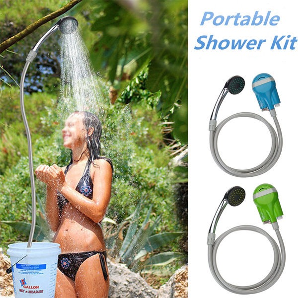 Portable Shower Heads Handheld, Portable Outdoor Dog Shower Kit With Bucket