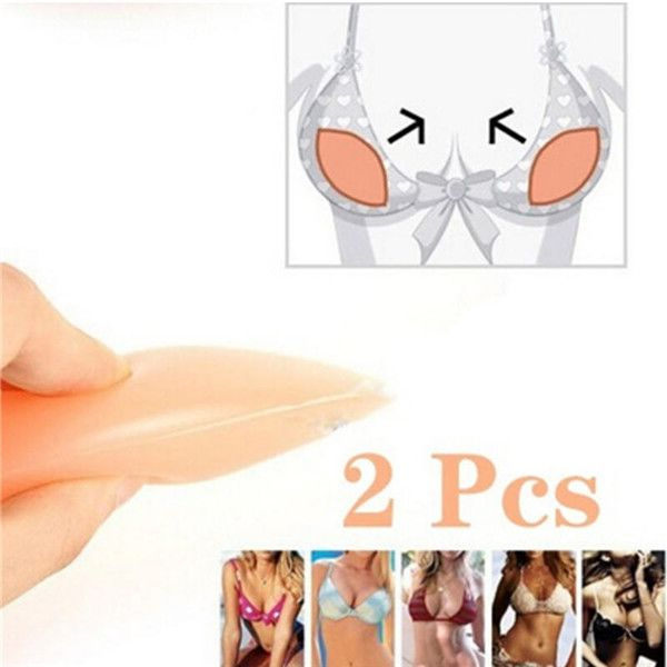 Women's Invisible Padded Silicone Pads Push Breast Falsies Breast Bra