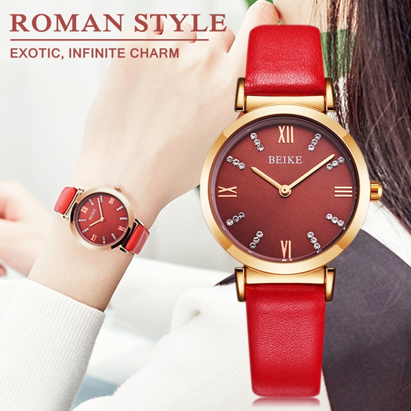 Orologio Da Polso Da Donna Di Lusso Con Cinturino in Pelle Con Cinturino in  Quarzo Di Lusso Orologio Da Donna Elegante Da Polso Di Marca Montre Femme |  Wish