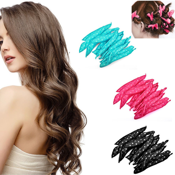 30PCS Women s Magic Ringlet Hair Curlers Set Pillow Satin Rollers Soft Foam No Heat Hair Roller Curler Sleep Sponge Wish