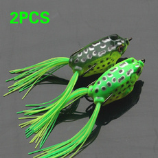 Lot 2Pcs New Style Soft Toad Frogs Bass Fishing Lure Frogs Fishing Lures Baits
