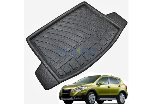 Rear Trunk Floor Mats Waterproof Protector Pad Auto Interior Accessories Car Boot Liner Tray Mat for Suzuki SX4 S-Cross//Crossover 2013 2014 2015 2016 2017 2018