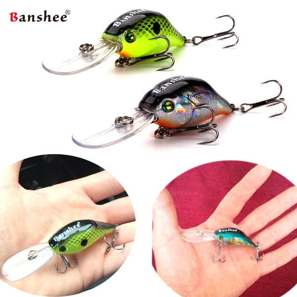 Banshee 50mm 10g Bass Fishing Lure Sound Wobbler Hard Artificial
