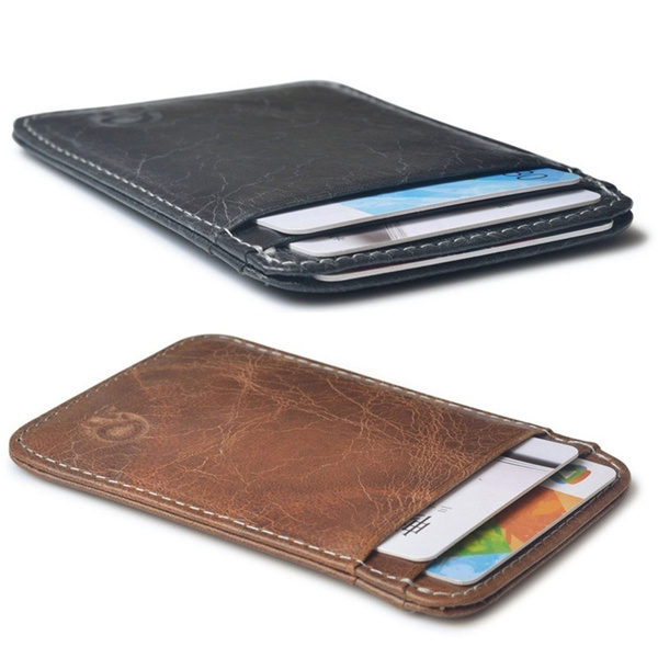 High Quality Mini Slim Wallet Credit Card Holder Women Men Mini Wallet ID Case