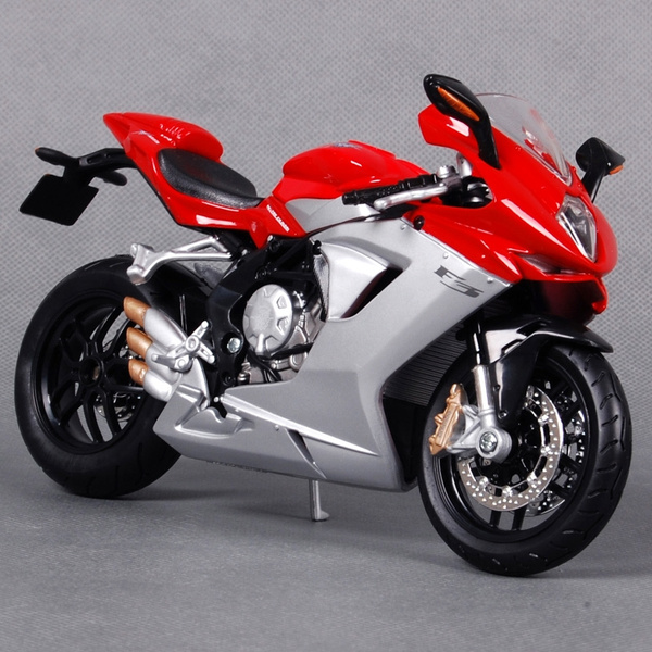 1:18 Welly MV Agusta F3 800 Motorcycle Bike Model Toy Red 