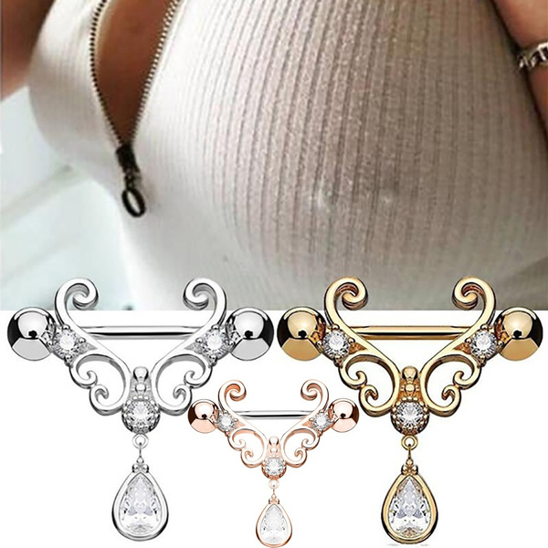 Crystal 2025 nipple piercings