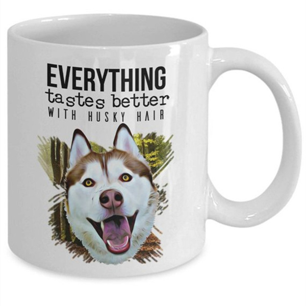 husky mom mug