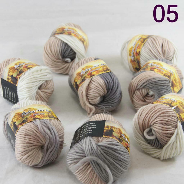 SALE 8ballsX50g NEW Chunky Colorful Hand Knitting Scores Wool Yarn