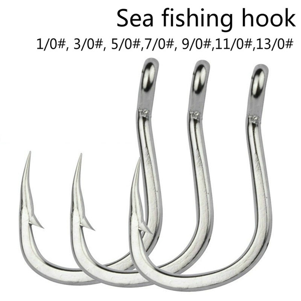 Stainless Steel Fish Hook Big Size Sea Fishing Hooks | Wish