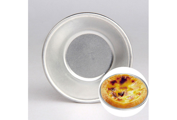10 Pcs Cake Style Egg Tart Pasteis De Nata Oven Bake Round Custard Tin Cake Tool