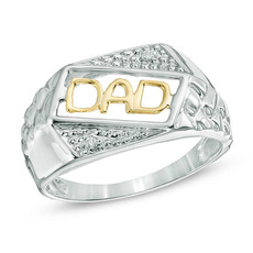 dad, yellow gold, 925 sterling silver, Jewelry