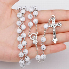 Necklace, Cross necklace, Cross Pendant, prayerbead