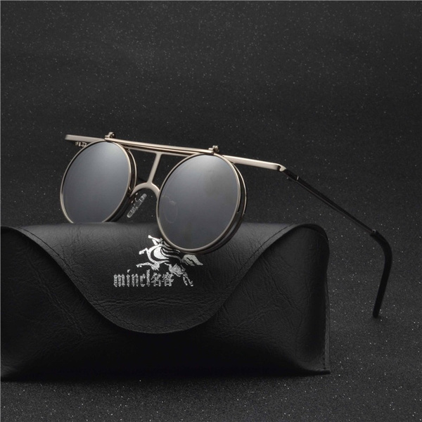 Deep Blinder Steampunk Glasses Cyber Round Retro Goggles Vintage Sunglasses  UK | eBay