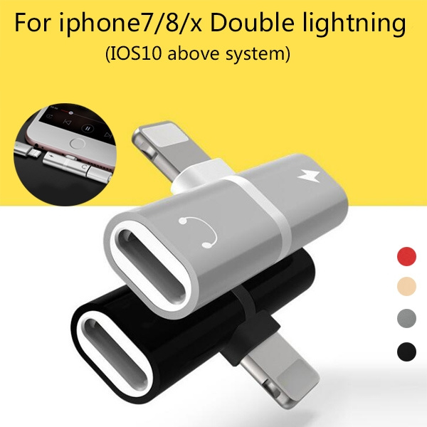 IPhone Accessories Data Line Adapter Headphone Lightnig Audio Charger ...