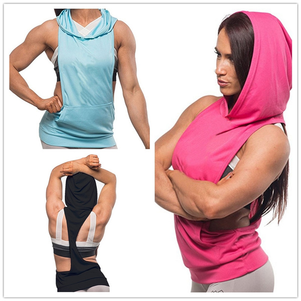 Muscle on sale hoodie women's