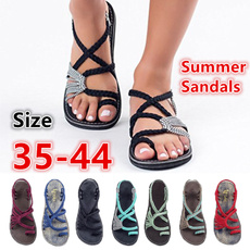 beach shoes, Flip Flops, Plus Size, Women Sandals