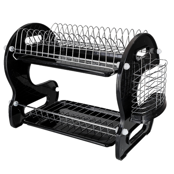 Home Basics 2-Tier Dish Drainer