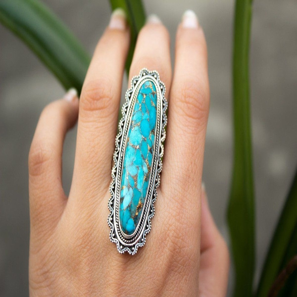 Size 5 Copper and Turquoise Ring