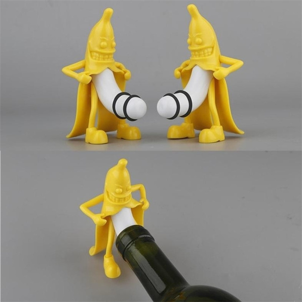 Kitchen Accessories Funny Banana Man Opener Wine Stopper Bar Tools Wine  Cork Bottle Plug Perky Interesting Gifts | Wish