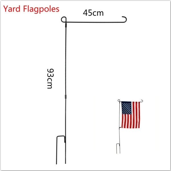 Yard Garden Flag Stand Flagpole Black Wrought Iron Small Pole Holder Wish - Garden Flag Stand Holder Pole Yard Garden Flag Stand Flagpole Black Wrought Iron Small Pole Holder Wish - Garden Flag Stand Holder Pole