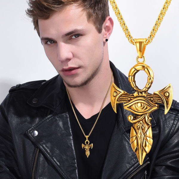 eye of horus ankh necklace
