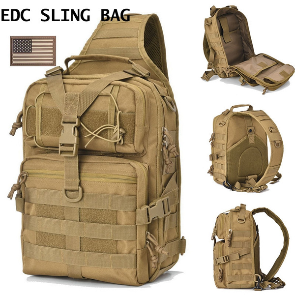 Tactical Sling Bag Military Rover Shoulder Sling Backpack Molle