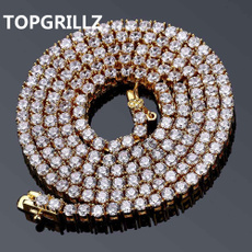 Cubic Zirconia, goldplated, necklaces for men, Jewelry
