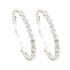 Pendant, Women, Crystal, Hoop Earring