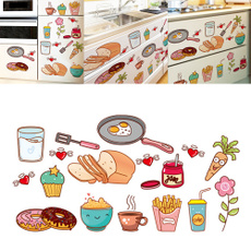 PVC wall stickers, refrigeratorsticker, Kitchen & Dining, kitchendecoration