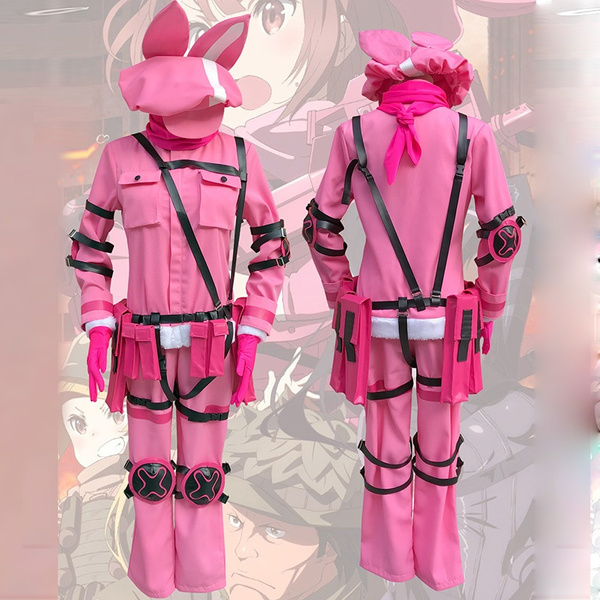 Cute Color Sword Art Online Alternative Ggo Cosplay Gun Gale Online Llenn Unisex Cosplay Costume With Cap Full Set Wish Cute Color Sword Art Online Alternative Ggo Cosplay Gun Gale Online Llenn Unisex Cosplay Costume With Cap Full Set Wish