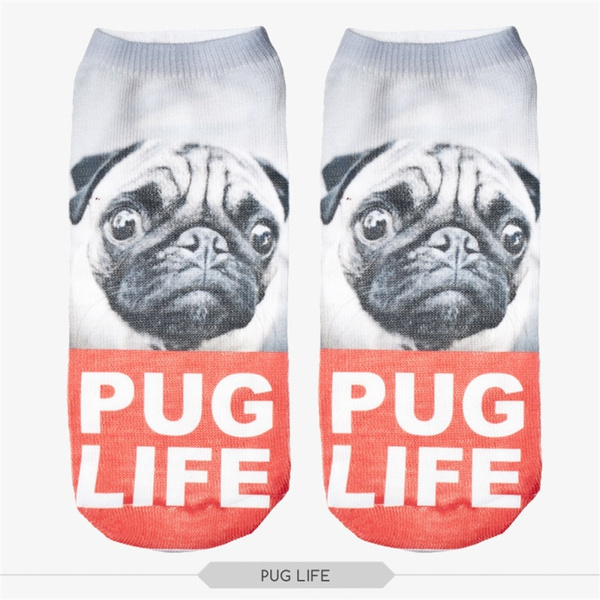 pug slipper socks