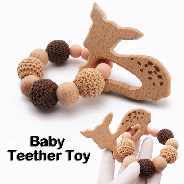 Deer teething best sale toy