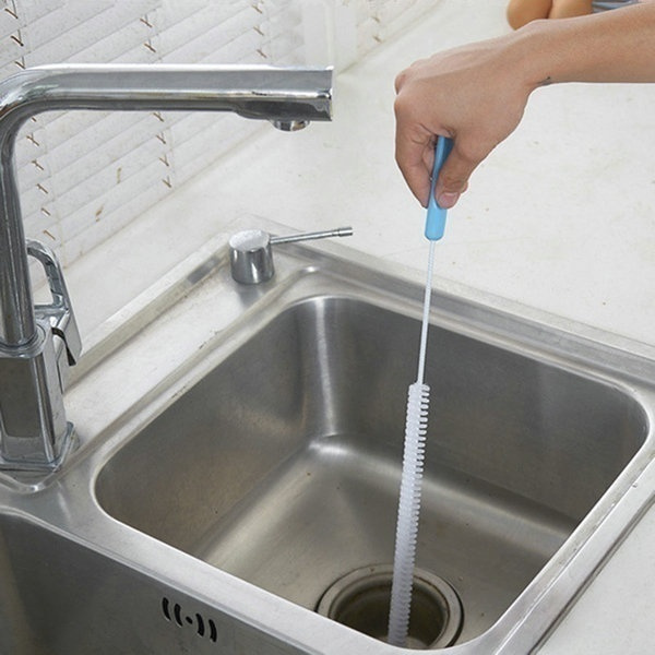 Pipe Cleaning Brushes Home Snake Hair Removal Tool Drain Sink Brush Cleaner  Bathroom Unclog Sink Tub Color Random