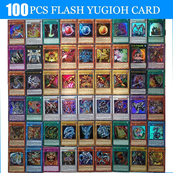 Compra online de 100 PCS Yu-Gi-Oh Jogo de Cartas Oficial Versão em Inglês  Flash Card Battle Cards Todos